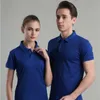 Summer Casual Men and Women Shortsleeved Polo Shirts Custom Brodery Printing Personlig design Topp 14 färger 220615