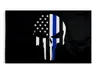 도매 90 * 150cm 법 집행 임원 미국 미국 미국 경찰 얇은 파란 라인 3x5FTS 플래그 전쟁 플래그 RRB14674