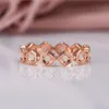 Anéis de casamento pequenos redondos opala de fogo branco geométrico para mulheres faixas de dedo ouro rosa anel de noivado feminino joias casamento7677782