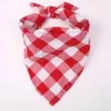 Dog Bandana Collar Julklapp Pet Scarf Triangle Bibs Kerchief Husdjur Tillbehör Bibs Små Medium Stora Hundar Xmas Gåvor BH6488 WLY