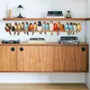 Творческие цветные наклейки на стены птиц гостиной диван