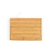 Bandeja retangular de bandeja de kung fu de madeira de bambu de madeira bandejas de talheres de talheres de talheres de armazenamento com alça por mar 30pcs DAJ465