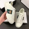 Männer Frauen Designer Sneakers Gestreifte Vintage Sneaker Freizeitschuhe mit Ace Stripes Stickerei Snake Tiger und rotem und grünem Fersenleder