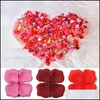 Flores decorativas Guirnaldas Suministros festivos para fiestas Hogar Jardín 5500 Unids / bolsa 5X5 Cm Grandes pétalos de rosa de seda artificial Romántico Diy Valentine Da