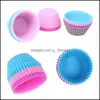 Cupcake Bakeware Kitchen Dining Bar Home Garden Ll Sile Muffin Cake Cup Cakes Mod Case Maker Mold Tray Bak Dhkor