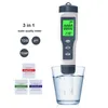TDS PH Meter EC Temperature Meters Digital Water Quality Monitor Tester for Pools Drinking Water Aquariums253C1881