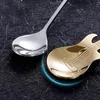 Petite cuillère à café créative en acier inoxydable, guitare, Notes de musique, cuillère à Dessert, cuillère à remuer