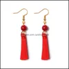 Autres Boucles D'oreilles Bijoux Boho Mix Couleur Gland Charme Femmes Scène Événement Mariage Vacances Chanteur Danseur Art Boucle D'oreille Cadeaux Drop De Dh2Xx