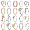 Pandoras Ring Designer Jewelry جديد الجودة العالية الشهيرة Sier رخيصة الذهب روز الذهب FIT رقيقة إصبع قابلة للتكديس حلقات جولة الدائرة pandorabracelet 316