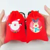 Bolsa de bênção criativa de Natal 8 estilos bolsa de presente de flanela de batata de natal