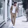 دعوى رجال الأعمال غير الرسمية لبدلة الزفاف رجل Tuxedos Slim Fit Peak Lapel Terno Maschulino Costume Homme Stack