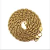 Gold 6-9 mm a treccia metalliche placcate 29,5 pollici per uomini/donne sbalorditivi fantastici gioielli fantastici270l