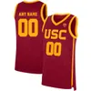 희소 USC 트로이 목마 유니폼 10 Derozan Jersey Nick Young Brian Scalabrine Cheryl Miller Lisa Leslie 대학 농구 유니폼 사용자 정의 스티치