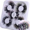 Hand Made Thick Curly Sequined False Eyelashes Extension Soft & Vivid Messy Crisscross 3D Fake Lashes Eyes Makeup Accessory 8 Models DHL