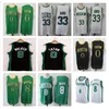 2022 Hot Sell Mens Jayson Tatum Kemba Walker baskettröjor Stitched City Bostonian Edition 33 Bird Jersey med