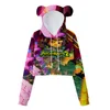 Felpe con cappuccio da donna Felpe con cappuccio Psychonauts 2 Bear Ear Felpa con cappuccio stile semplice Top Felpa Cosplay Moda Pullover Ragazze Donna