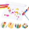 Vit konststöd från papper för färgväggkonst blyglöst anslagstavla presentförpackning barn hantverk 15m/49ft xbjk2208