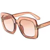 Sunglasses T Letter Womens Square Luxury Fashion Shades Sun Glasses Ladies Gradient Eyewear Brand Designer Oculos Adult