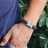 Jag älskar Jesus Armband Letter ID Läderrep armband Bangle Cuff armband för män Kvinnor Fashion Jewelry