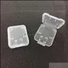 صندوق تخزين بطاقة الذاكرة SD TF فتحة مزدوجة فتحات أبيض كثافة الحاويات الشفافة حالة وقائية البلاستيك سهلة حمل الحاوية حامل جيد