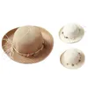 Sombreros de ala ancha Sombrero de paja Playa Sol Verano Para mujer Flores de viaje perfectas Scot22