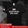 Maglietta del paese dell'Irlanda del Nord Maglietta personalizzata Fans Nome fai da te Numero Maglietta High Street Fashion Maglietta allentata casual Hip Hop 220616