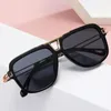 Sunglasses Vintage Square Oversized One Piece Men Brand Designer Casual Gradient Sun Glasses High Quality Cycling EyeglassesSunglasses