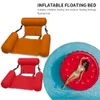 SpasHG PVC Summer Inflatable Foldable Floating Row Swimming Pool Water Hammock Air Mattresses Bed Beach Water Sports Lounger Chair