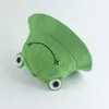 Berets Parent-Kid Cartoon Frog Bucket Hat Panama Fishing Cap Cute Froggy Homme Femme Bob Chapeau Outdoor Sun Fisherman HatBerets