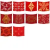 Festif Rouge Tenture Tapis Géométrique Dragon Voyage Camping Peint Boho Couverture Yoga Ramadan Festival Tapiz J220804