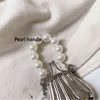 Evening Bag Mini Shoulder Frog Purses 2022 Fashion Pearls Hantera handväskor SHOPPER PU LÄDER Crossbody Silver Chain Shell 220705