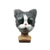 Maschera per gatti carini Halloween Novelty Costume Party Full Head Mask 3D Realistic Animal Cat Head Mask Props 220725
