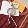 Fashion Brand Keychain Letter Designer Keychains Metal Keychain Womens Bag Charm Pendant Auto Parts