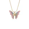 Подвесные ожерелья модная бабочка сказочная колье для женщин -девочек красочное мечта обаяние