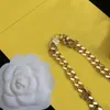 Collana in oro del braccialetto di donne designer per maschi designer di lusso gioiello catena acrilica lettere lettere a pendente ornamenti set 22072002r