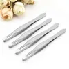 12Pcs/Lot Eyebrow Tweezer Stainless Steel Beauty Clip Facial Hair Removal Women Beauty Cosmetic Tool