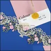 Ferramentas de tecido de costura de fita Ferramentas para crian￧as beb￪s Maternidade H817 Colorf Flower Lace Trim Wedd