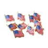 US American Flag Brooch Mini USA Badge Pins Luggage Decorative Brooch 10Pcs/Lot