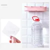 Ganchos Rails 1pcs adesivo de prateleira de banheiro adesivo forte para parede rack rack de parede à prova d'água cabide de gancho prateleiras transparentes