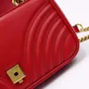 2022 Trends Ladies Luxury Handbags Classic Messenger Bags High Quality Crossbody Bags Wavy Quilted Leather Fashion Shoulder Bag