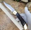 High end 110 112 pocket folding knife single action brass wood handle hunting xmas gift tactical EDC Survival tool knives 19193 4