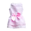 Dog Apparel Chihuahua Dress Plaid Skirt Summer Cat Pet Clothes Autumn Bow Supplies Knot Spring Wedding Stripes ClothesDog