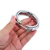 Einstellbare Cock Ring Metall Penis Ringe Edelstahl Männliche Keuschheit Dick Verzögerung Extender Hodensack sexy Spielzeug Für Männer Übung