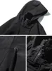 Herren Trenchcoats Frühling Herbst Lange Trenchcoat Männer Mode Mit Kapuze Windjacke Schwarz Mantel Casual Jacken Große Größe 6XL 7XL 8XL 220826