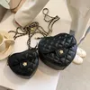 Bolsos de noche con cadena de cuero para mujer