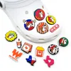 50pcs/set Texas Series Charms 2D Soft Plastic Cartoon Shoe Accessories Decorations Decorations Digning Pintons Shoe Charm Buckles Fit Kids Sandals