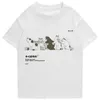 Maglietta da uomo hip hop streetwear giapponese kanji harajuku maglietta gatto divertente top a maniche corte per magliette di cotone magliette 220608