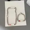 Bijoux de luxe marque française lettre B chaîne en forme de coeur collier mode homme et femme hip hop Street Bracelet cadeau d'anniversaire