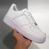 Designer Running Shoes One 1 Low Cut 07 Triple White Black Big Size 13 Platform mens women flat trainers sports outdoor walking plate-forme sneakers