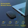 Mouse wireless ricaricabile Mouse da gioco silenzioso ultrasottile per computer iPad PC portatile